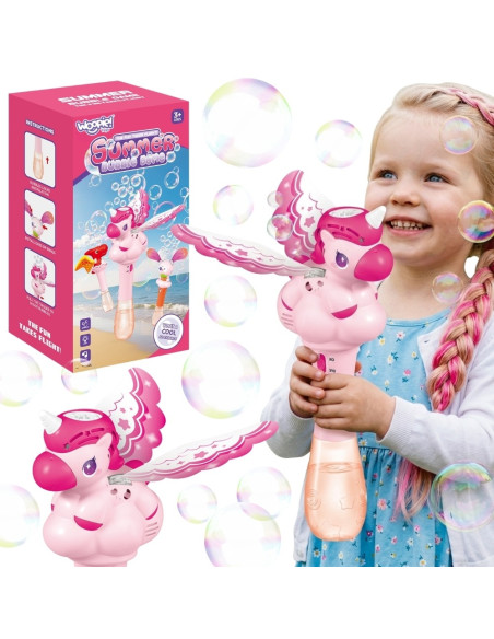 WOOPIE Bubble Machine Unicorn Gun Soap Bubble Machine Wand