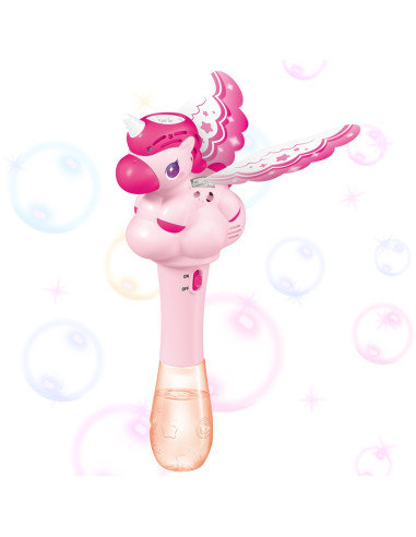 WOOPIE Bubble Machine Unicorn Gun Soap Bubble Machine Wand