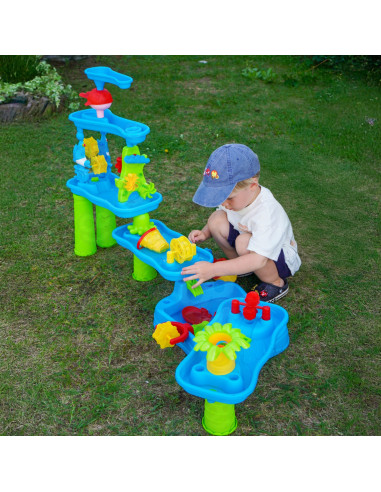 WOOPIE Huge Aquapark Water Table 6 in 1 Sandbox Waterfall Water Track 6-level Modular