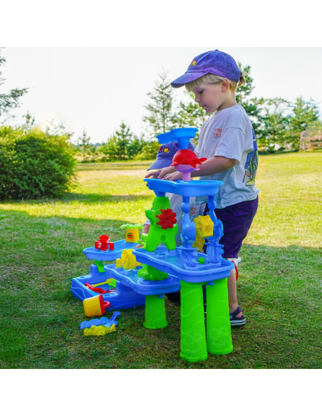 WOOPIE Huge Aquapark Water Table 6 in 1 Sandbox Waterfall Water Track 6-level Modular