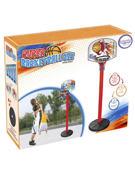 WOOPIE Basketball Set 215 cm + Ball