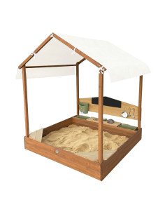 AXI Meli Sandbox House with a White Roof Mud Garden Kitchen