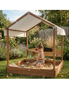 AXI Meli Sandbox House with a White Roof Mud Garden Kitchen 2