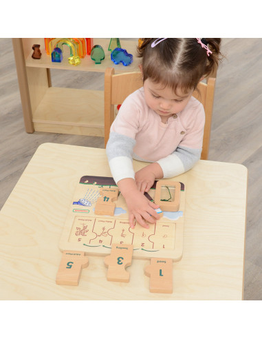 MASTERKIDZ Wooden Bean Life Cycle Board