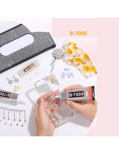 Silikoniniai klijai B-7000 3ml 3 vnt. (9 ml)