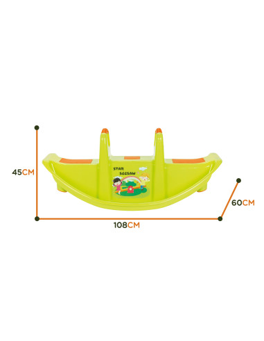 WOOPIE Multi-Person Rocker STAR Balance Swing Green