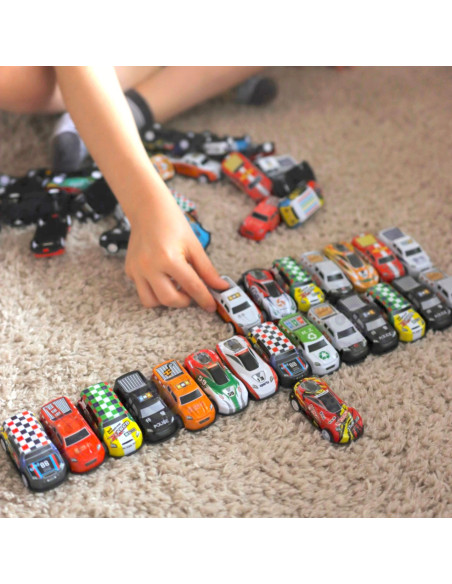 WOOPIE lenktyninių automobilių rinkinys dėžutėje, 50 vnt.