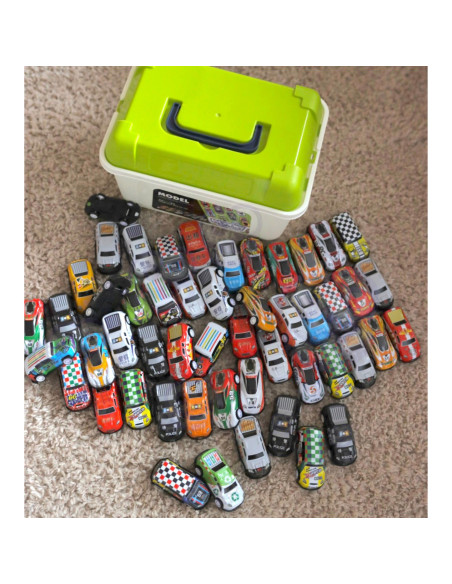 WOOPIE Race Car Set Cars in a Box 50 pcs