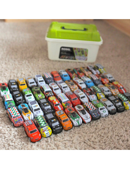 WOOPIE Race Car Set Cars in a Box 50 pcs