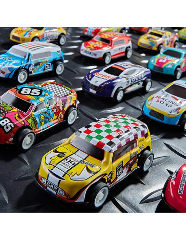 WOOPIE lenktyninių automobilių rinkinys dėžutėje, 50 vnt.