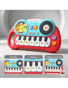 Woopie Интерактивное пианино для детей Орган Образовательные звуки 2