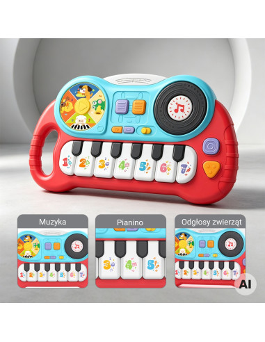 Woopie Interactive Piano for Kids Organ Educational Sounds