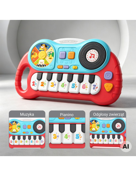 Woopie Interactive Piano for Kids Organ Educational Sounds