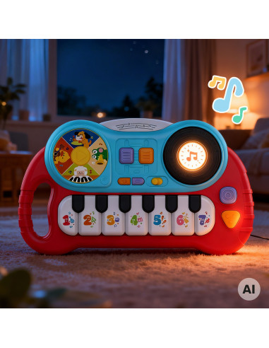 Woopie Интерактивное пианино для детей Орган Образовательные звуки