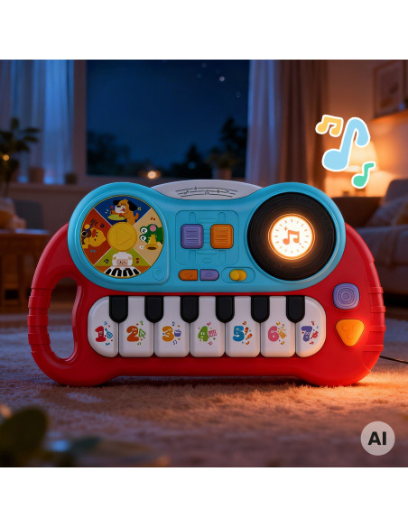 Woopie Interactive Piano for Kids Organ Educational Sounds
