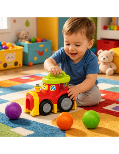 WOOPIE BABY Interactive Train with Bouncing Balls