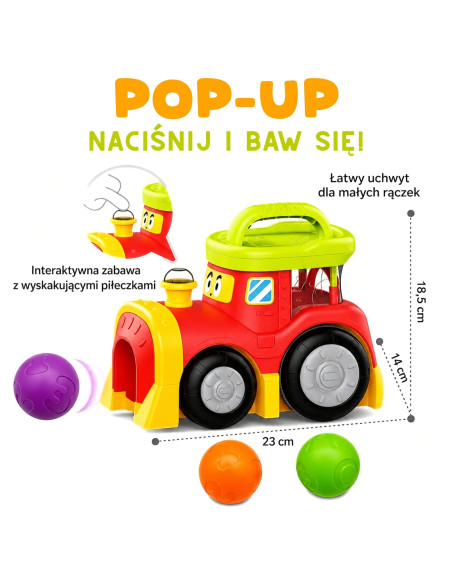 WOOPIE BABY Interactive Train with Bouncing Balls