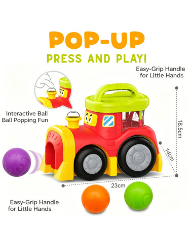 WOOPIE BABY Interactive Train with Bouncing Balls