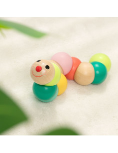 Classic World Wooden Caterpillar Manipulative Sensory Toy 2