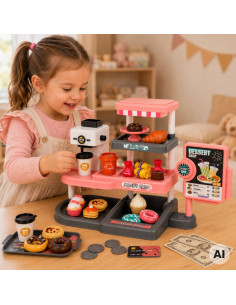 WOOPIE Cafe Confectionery Children's Shop Cash Register Express Sound 2