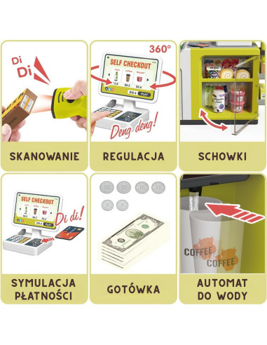 WOOPIE mini parduotuvės su priedais