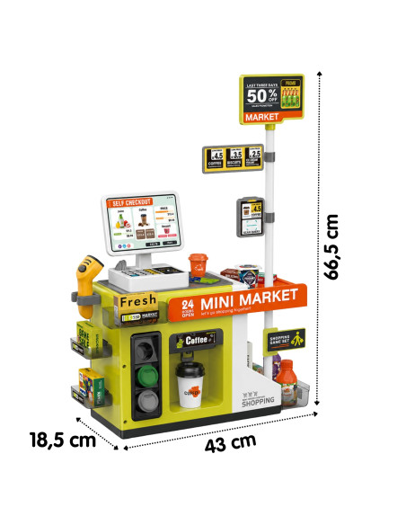 WOOPIE mini parduotuvės su priedais