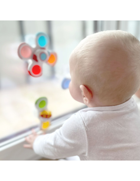 WOOPIE BABY sukamasis sensorinis žaislas (spineris) raketa ateivis NSO, 3 vnt.