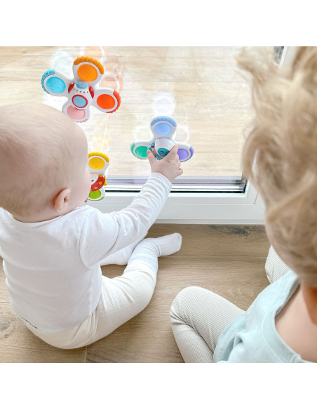 WOOPIE BABY sukamasis sensorinis žaislas (spineris) raketa ateivis NSO, 3 vnt.