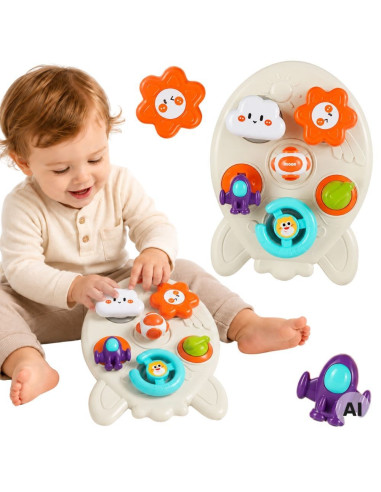 WOOPIE BABY 7-ių viename edukacinė raketos veiklos lenta