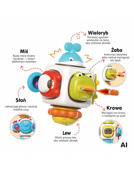 WOOPIE BABY 6-in-1 Sensory Cube - Animals