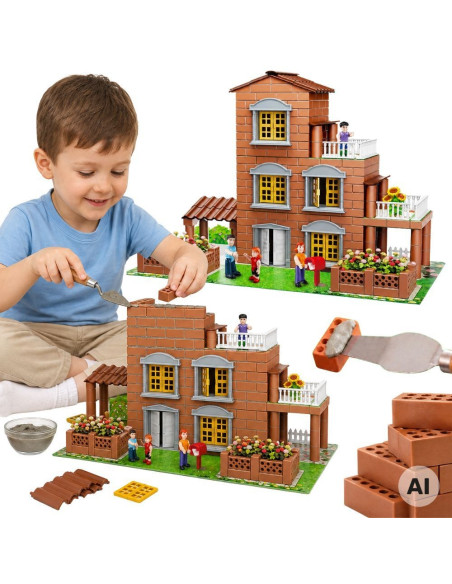 WOOPIE Brick Villa Construction Set 454 pcs Little Architect