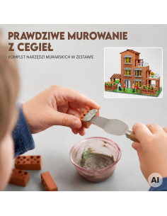 WOOPIE tikroviškas plytų namo konstruktorius, 454 detalės 2