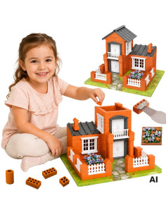 WOOPIE Brick Villa Construction Set 458 Pieces Building House for Children 3+