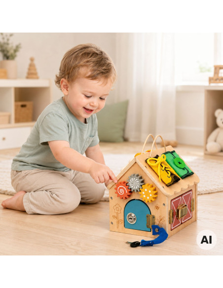TOOKY TOY Wooden Manipulation House