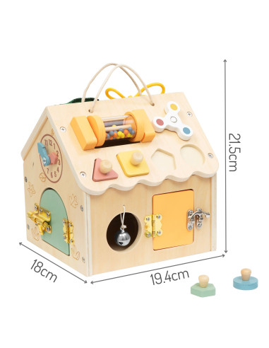TOOKY TOY Wooden Manipulation House