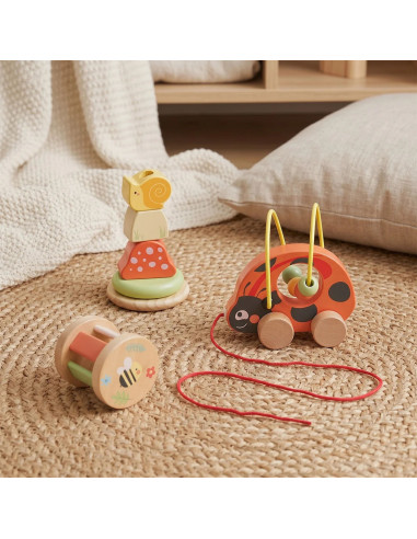 TOOKY TOY Ladybug 3-in-1 Developmental Play Set