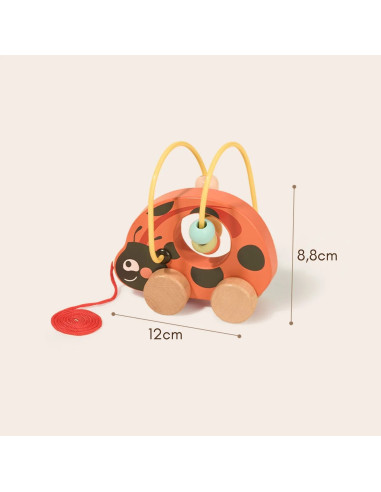 TOOKY TOY Ladybug 3-in-1 Developmental Play Set