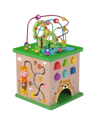 TOOKY TOY Educational Cube Sorter Maze Intertwining Animals