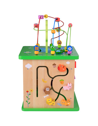 TOOKY TOY Educational Cube Sorter Maze Intertwining Animals