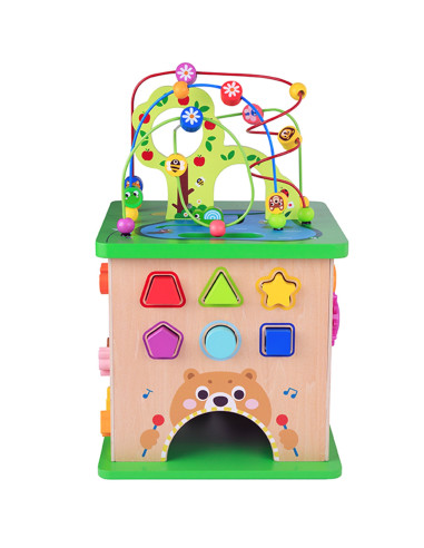 TOOKY TOY Educational Cube Sorter Maze Intertwining Animals