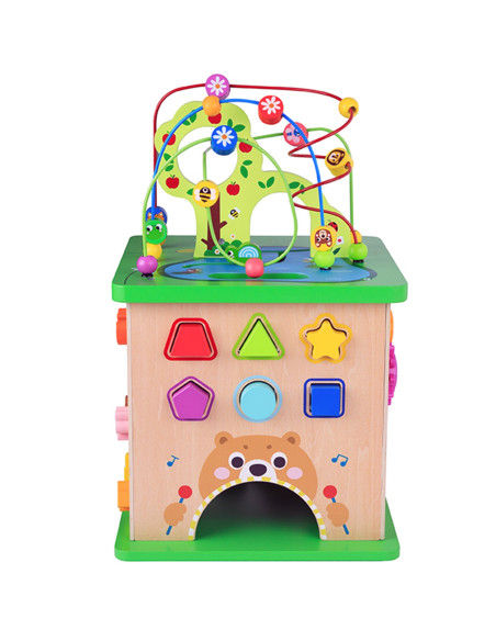 TOOKY TOY Educational Cube Sorter Maze Intertwining Animals