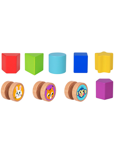 TOOKY TOY Educational Cube Sorter Maze Intertwining Animals
