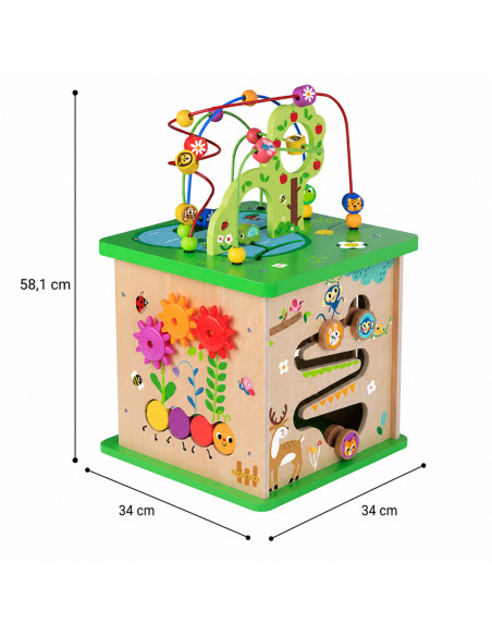 TOOKY TOY Educational Cube Sorter Maze Intertwining Animals