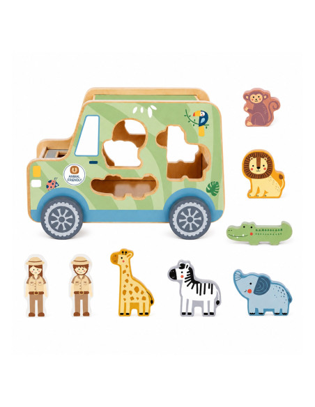 TOOKY TOY Safarii Activity Cube Car
