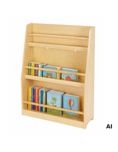 TOOKY TOY Wooden Bookshelf