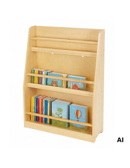 TOOKY TOY Wooden Bookshelf