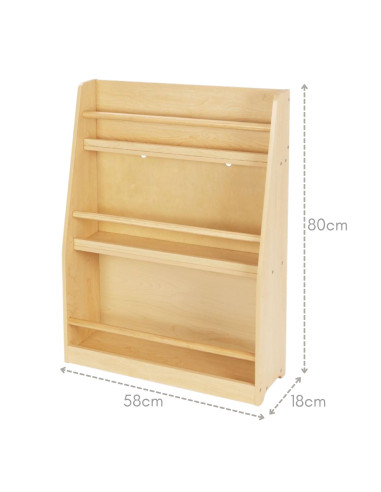 TOOKY TOY Wooden Bookshelf
