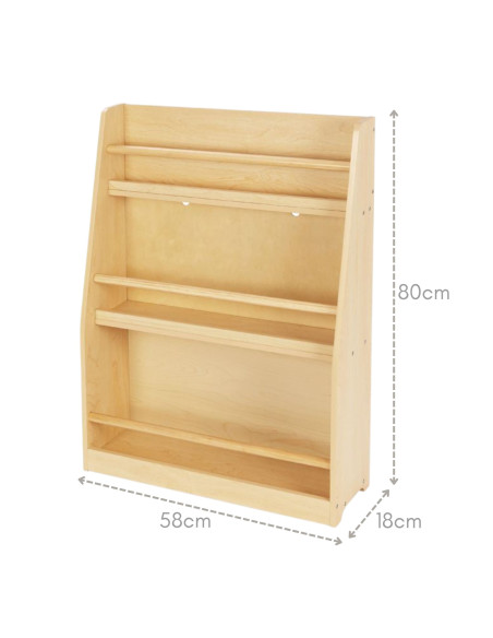 TOOKY TOY Wooden Bookshelf