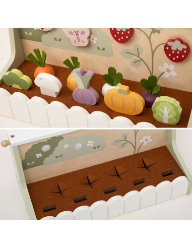 VIGA Wooden Garden for the Little Gardener 22 pcs.