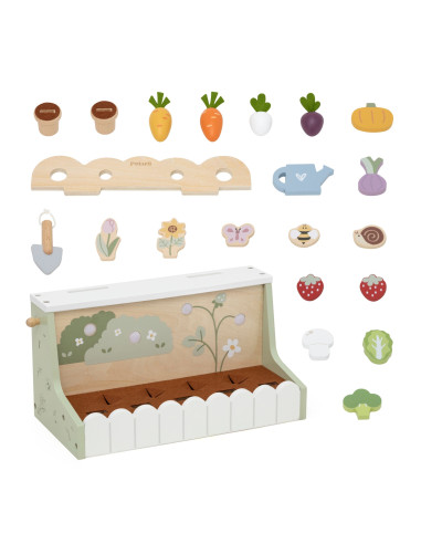 VIGA Wooden Garden for the Little Gardener 22 pcs.